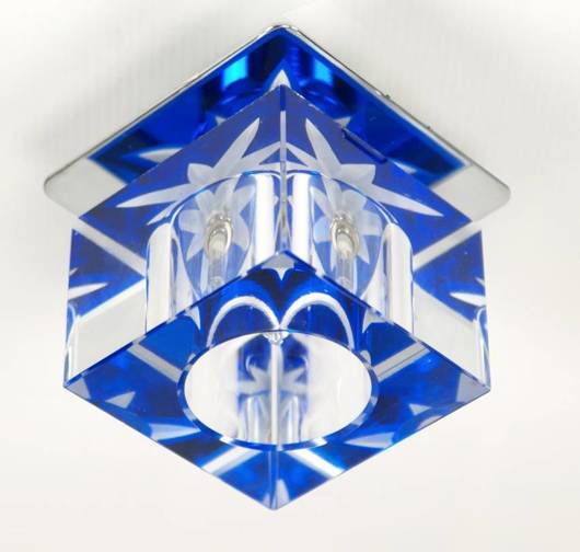 Oprawa stropowa szklana kryształ niebieski SK-47 2217362